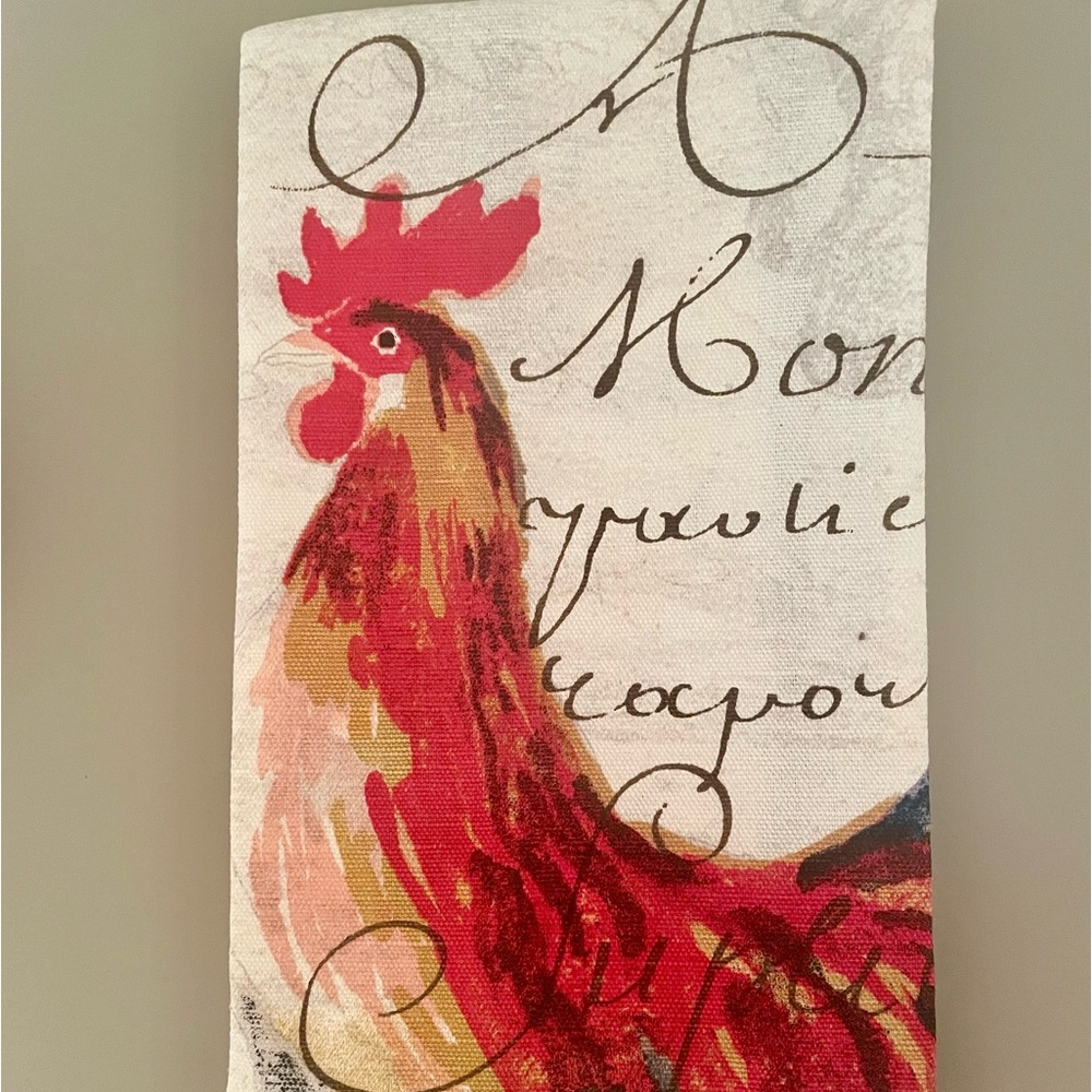 NEW Retired Williams Sonoma Large French Chicken Tea Towel